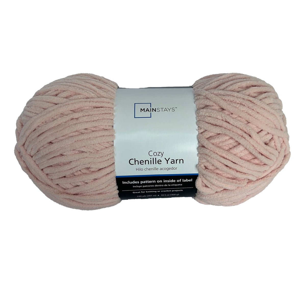 Mainstays Cozy Chenille Yarn, 220 yd, 100% Polyester, Bulky