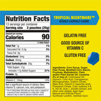 Gushers Tropical Nightmare Fruit Flavored Snacks Mini Pouches, Halloween Treats, 26 Count