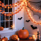 AGCAN 3 Pack Maple Leaf String Light, Total 60 LED 30Ft Artificial Fall Decor Leaf Light USB Operated Centerpiece Table
