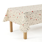 Way To Celebrate Halloween PEVA Tablecloth, For Table 60" x 84" - Skeleton Pumpkin Head Toss