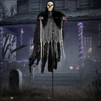 Joyfy Halloween Decorations Outdoor, Sound Activated with LED Eyes & Sound & Motion, Decor for Yard Farm Garden Indoor H