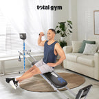 Total Gym Full Body Workout System, 8 Resistance Levels, Black - APEX