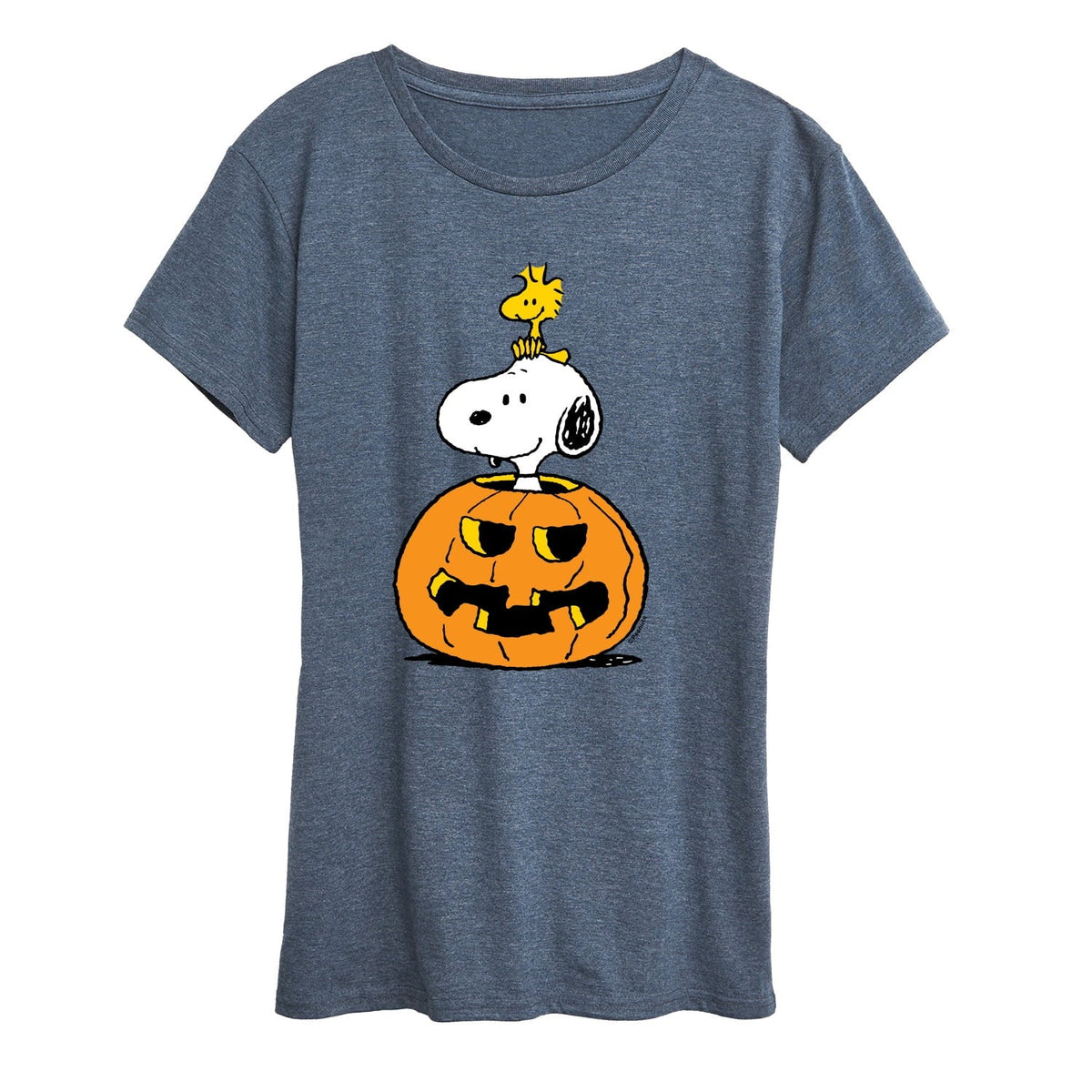 Peanuts - Snoopy Woodstock Pumpkin Women's Short Sleeve Graphic T-Shirt