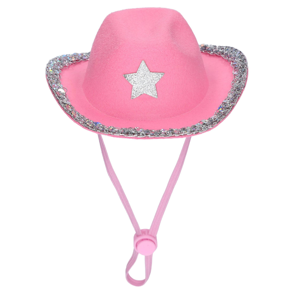 Vibrant Life Halloween Cowboy Hat Costume for Dogs and Cats, Pink