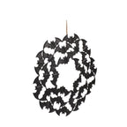 Metal Bat Wreath, Black, 21.5", Halloween by Way To Celebrate