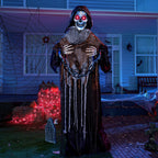 Joyfy Halloween Decorations Outdoor, Sound Activated with LED Eyes & Sound & Motion, Decor for Yard Farm Garden Indoor H