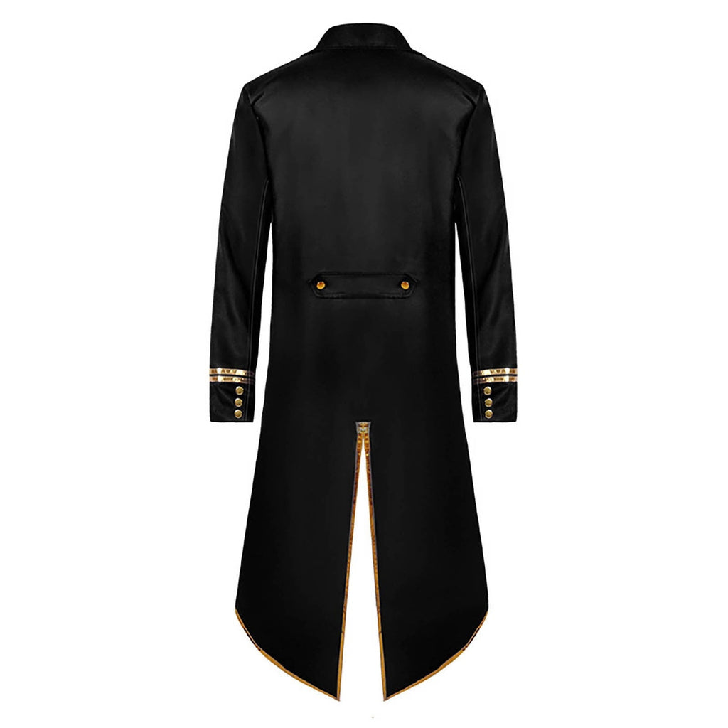 Men LYXSSBYX Mens Jackets Fall Fashion Halloween Men's Costume Men's Mid Length Retro Tuxedo Costume