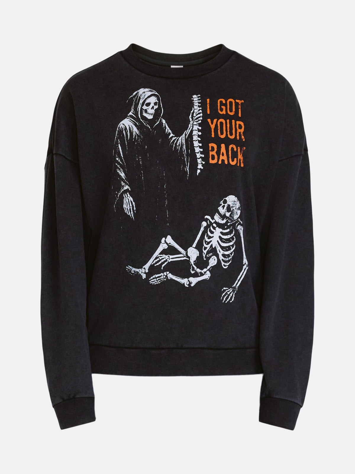 Men's Halloween Back Breaker Graphic Long Sleeve Sweatshirt from Way to Celebrate, Sizes XS-5XB