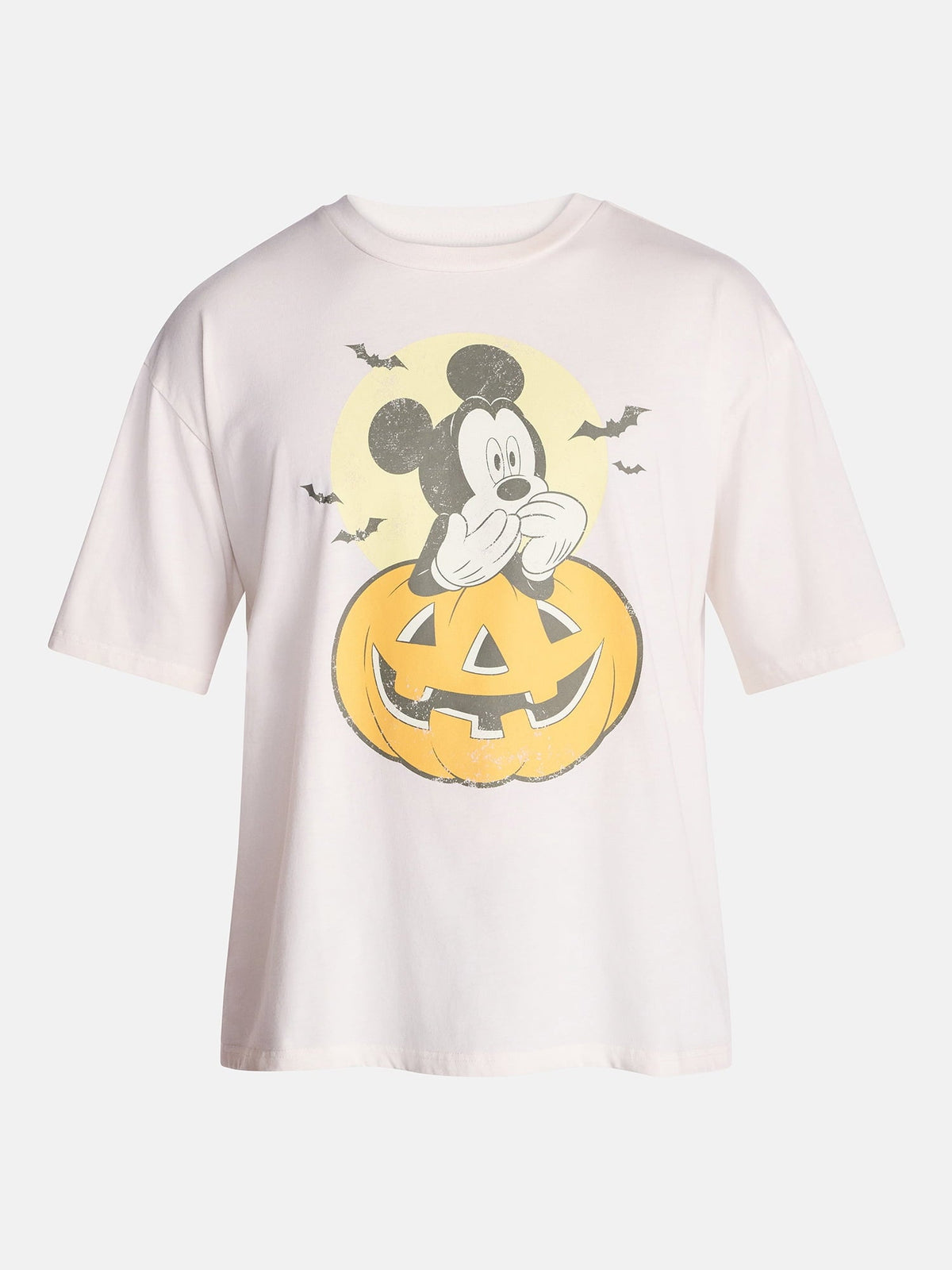 Mickey Mouse Pumpkin Men's and Big Men's Halloween Graphic Tee, Sizes XS-5XL