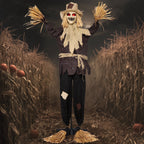 Joyfy Halloween Decorations Outdoor, Sound Activated with LED Eyes & Sound & Motion, Decor for Yard Farm Garden Indoor H