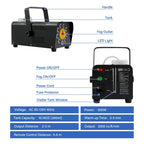 TCFUNDY 500W Fog Machine w/ LED RGB 9IN1 Fogger Smoke Maker with Wireless Remote Controller