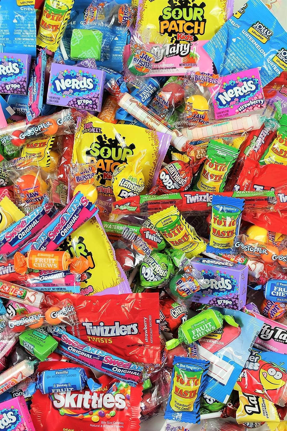 Candy Variety Pack - Assorted Candy Party Mix - 15 LB Bag - Halloween Candy - Bulk Candy Individually Wrapped - Candy Bu