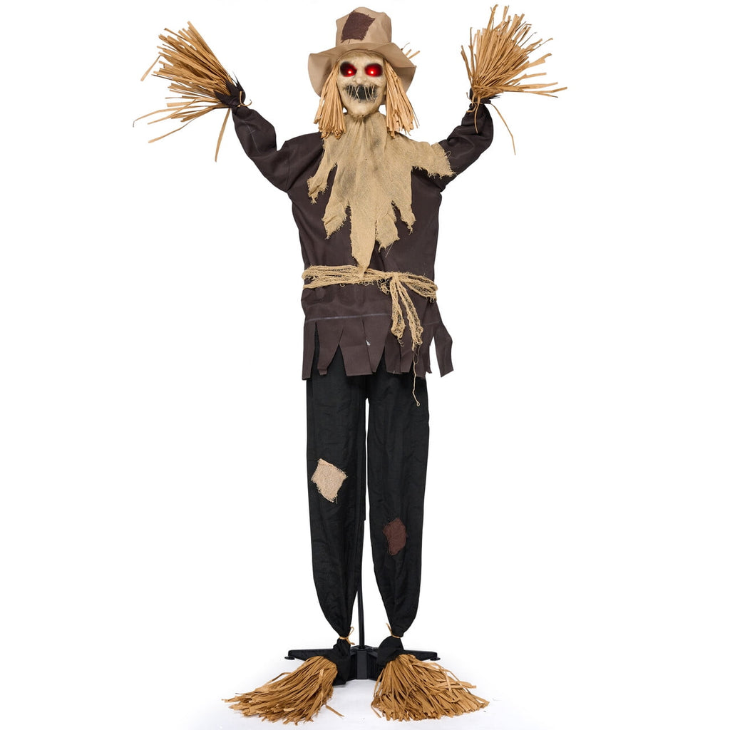 Joyfy Halloween Decorations Outdoor, Sound Activated with LED Eyes & Sound & Motion, Decor for Yard Farm Garden Indoor H