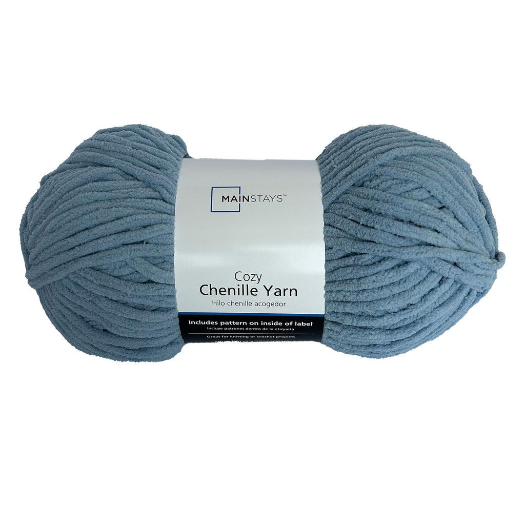 Mainstays Cozy Chenille Yarn, 220 yd, 100% Polyester, Bulky