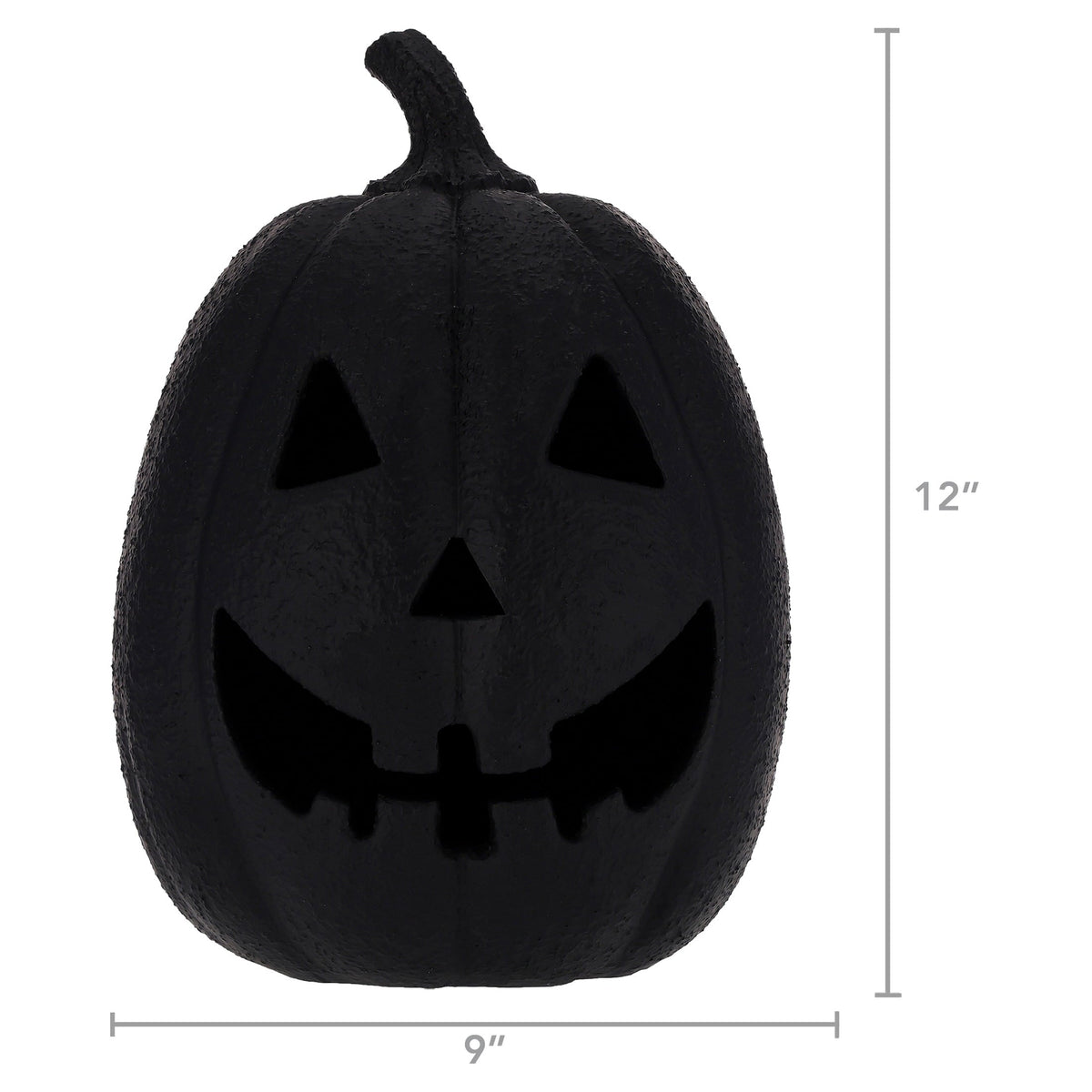 My Texas House Halloween Jack-o'-Lantern Tabletop Decoration, Black, 13"