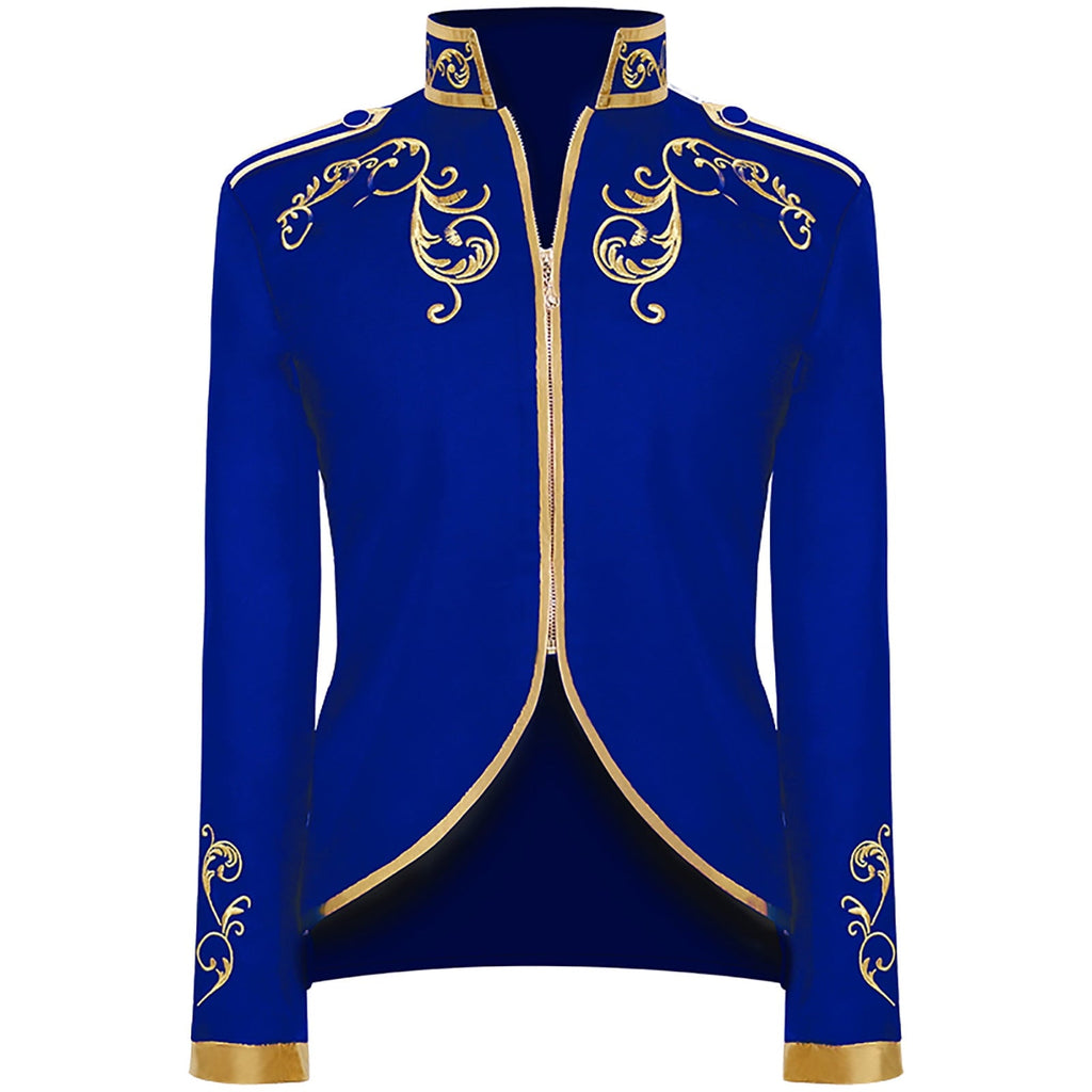 Men LYXSSBYX Mens Jackets Fall Fashion Halloween Men's Costume Men's Mid Length Retro Tuxedo Costume