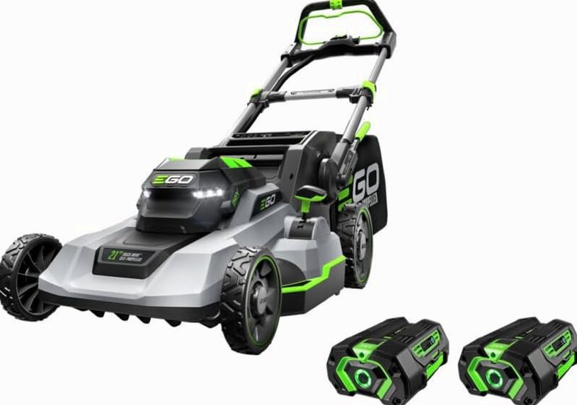 EGO Power+ 21-Inch 56-Volt Lithium-Ion Self-Propelled Cordless Lawn Mower With 2 4.0Ah Batteries And Rapid Charger - LM2