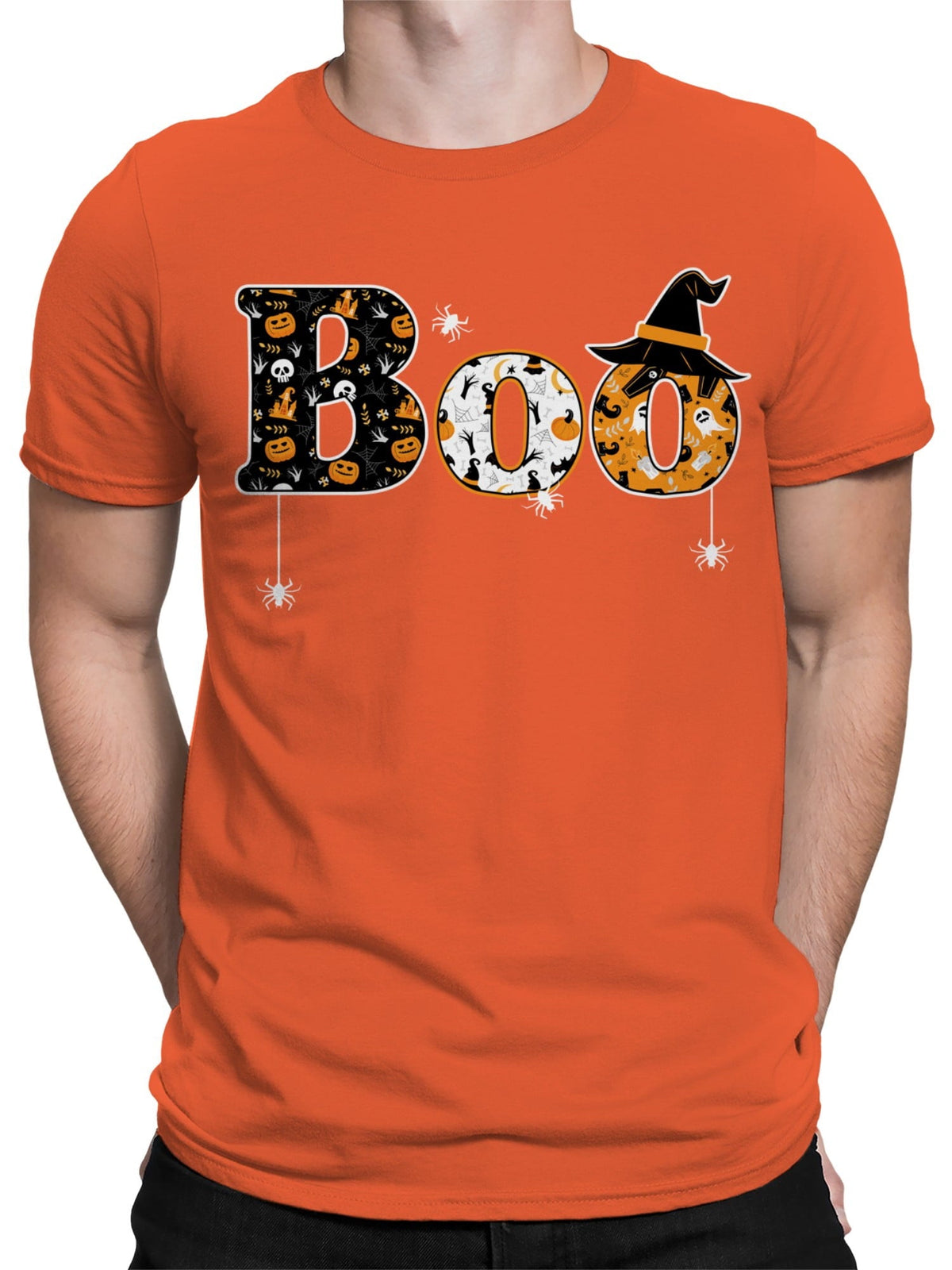 Boo In Halloween T-Shirt Men -Smartprints Designs, Male Large