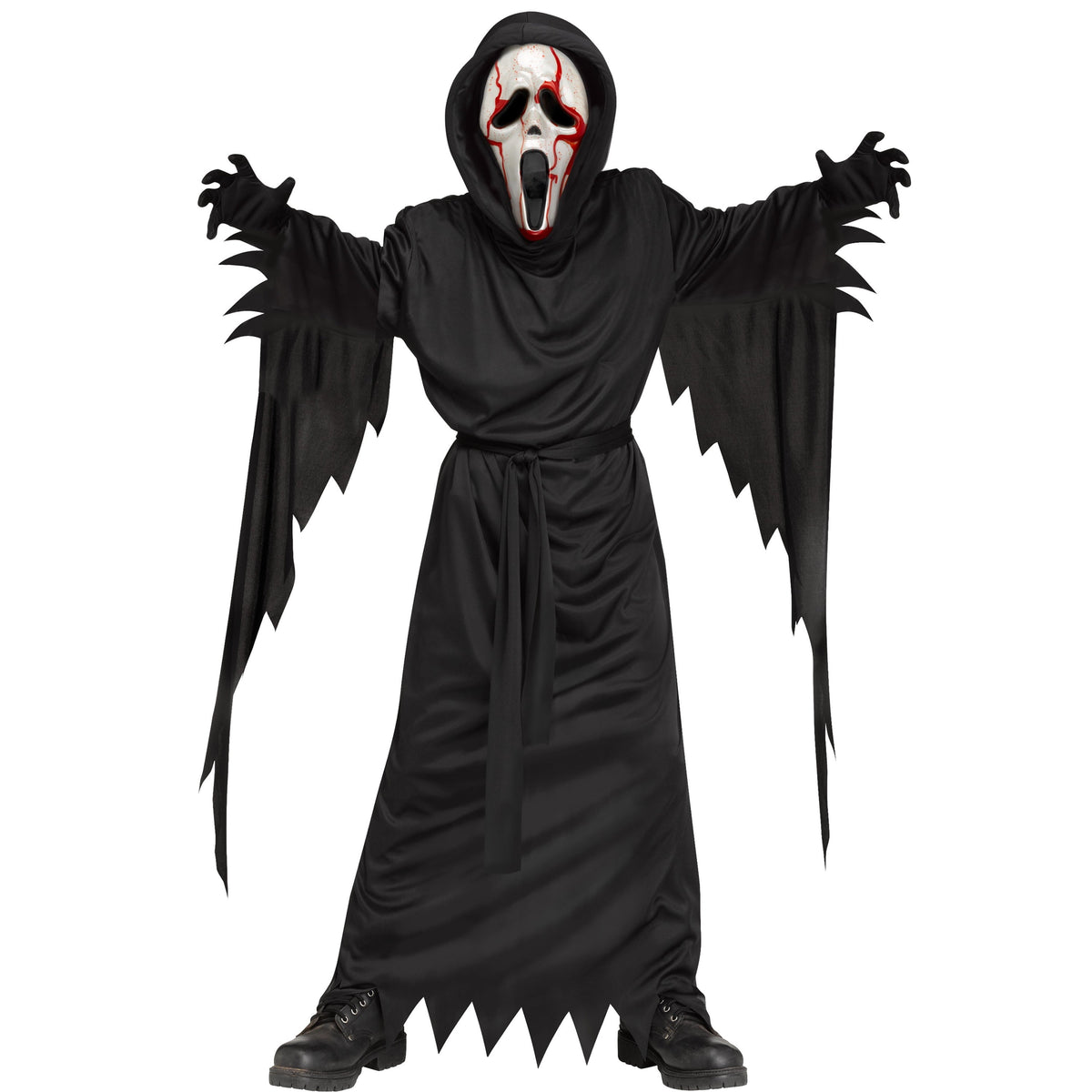 Officially Licensed Bleeding Ghost Face Halloween Costume for Children, by Fun World