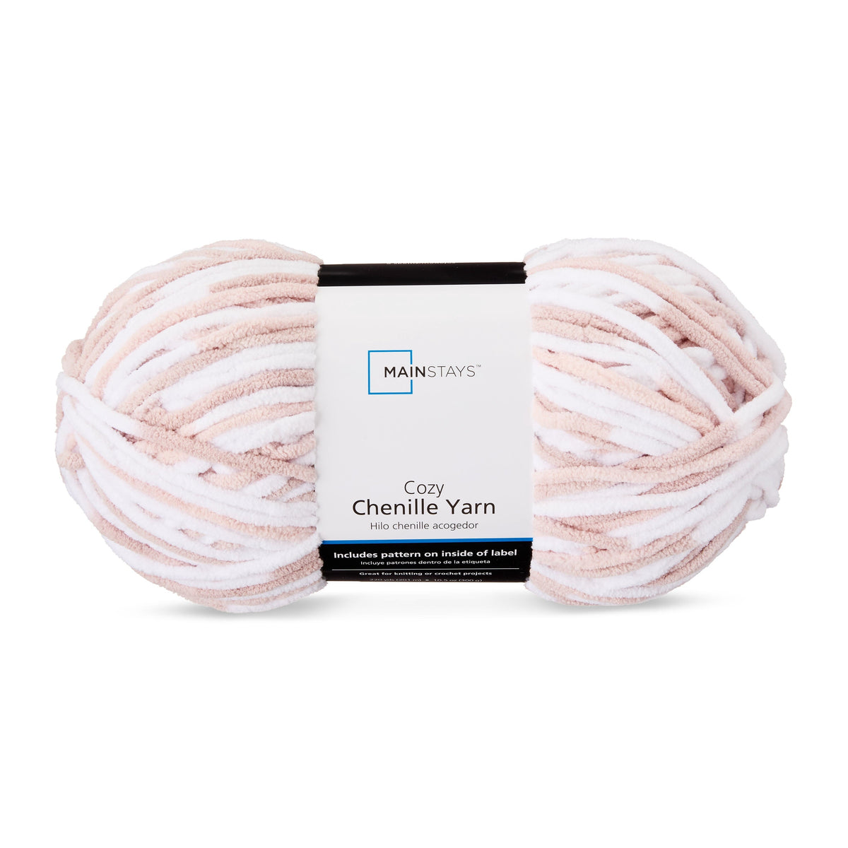 Mainstays Cozy Chenille Yarn, 220 yd, 100% Polyester, Bulky