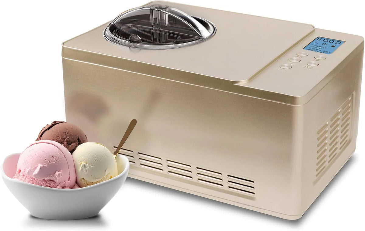 Whynter Rolled Ice Cream Maker With Compressor, 0.5-Quart Stainless Steel - ICR-300SS