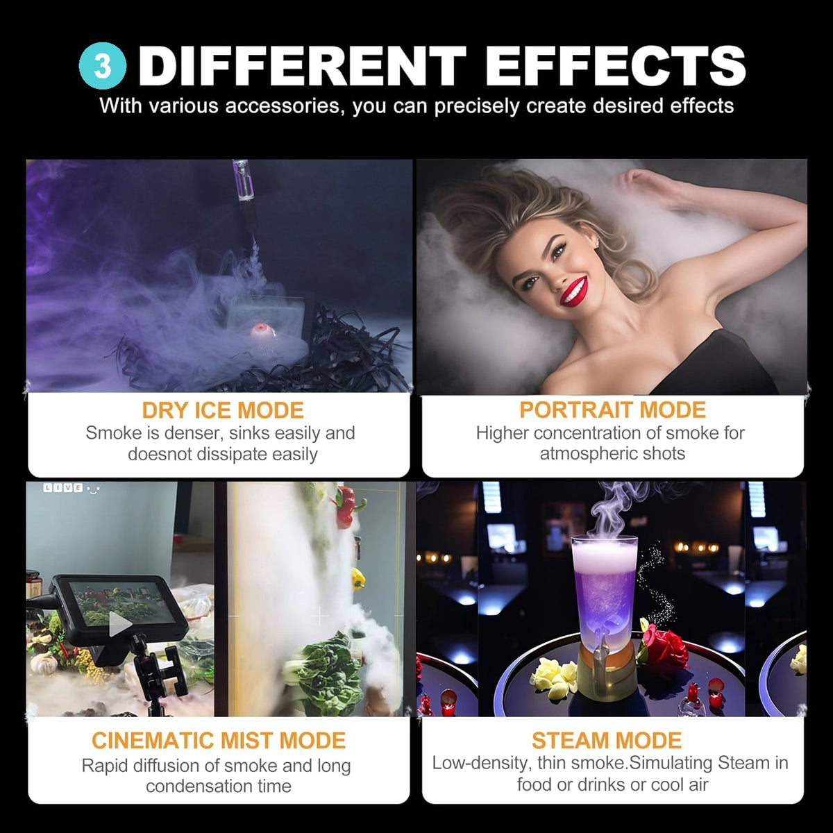 StagesFogger Portable Fog Machine for Photography Cosplay Fog Making Outdoor handheld smoke machine film and television