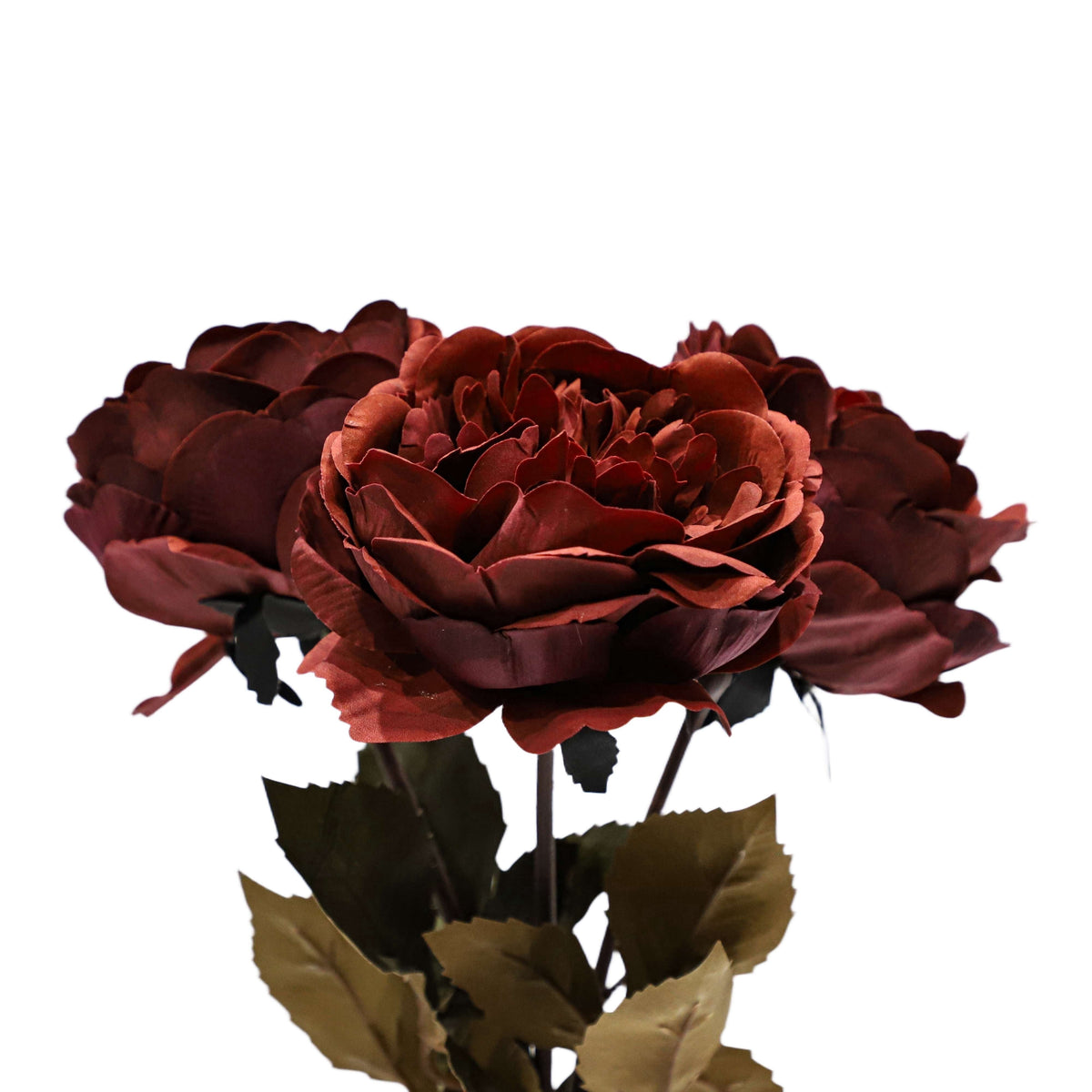 My Texas House Fall Faux Peony Bundle, Burgundy, 20"