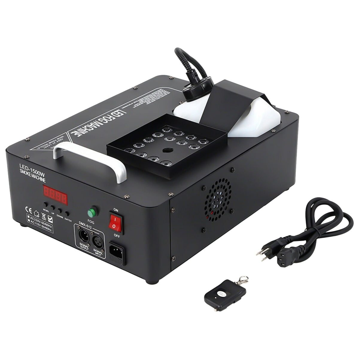 1500W Smoke Fog LED RGB DMX Vertical Spray Stage Light Fogger Effects Machine