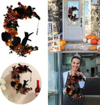 Wiher Halloween Wreaths with Lights for Front Door
