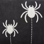 My Texas House Halloween Hanging Spiders Oblong Decorative Pillow, Black and Ivory, 14" x 20"