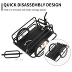 Ktaxon Two-Wheel Bicycle Cargo Trailer, Black, 16 in Inflatable Wheels