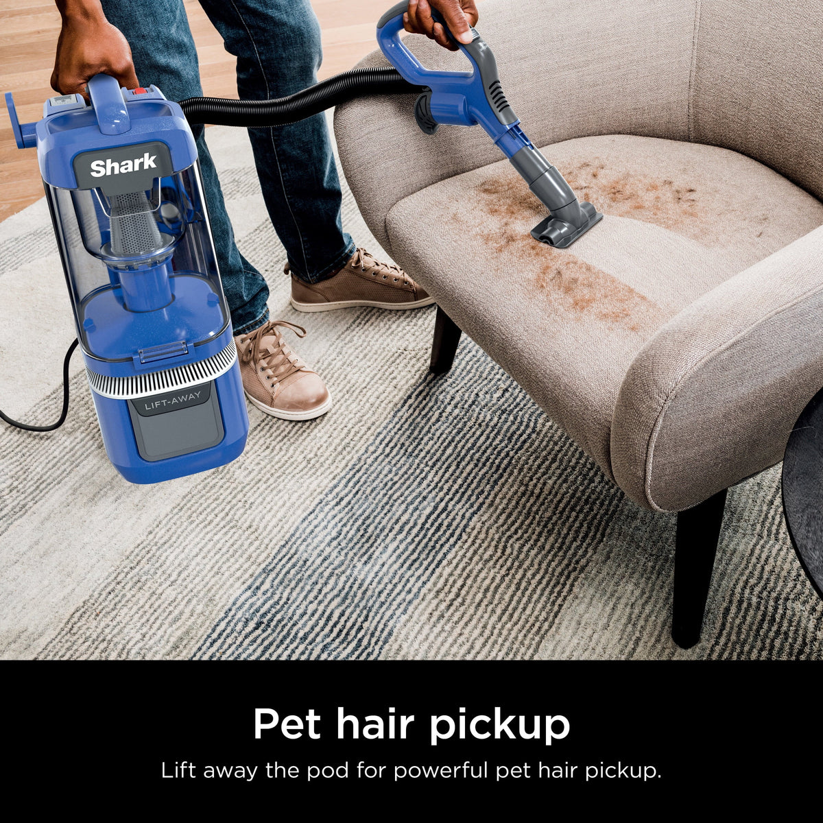 Shark Navigator Lift-Away ADV Bagless Upright Vacuum, Blue - LA360