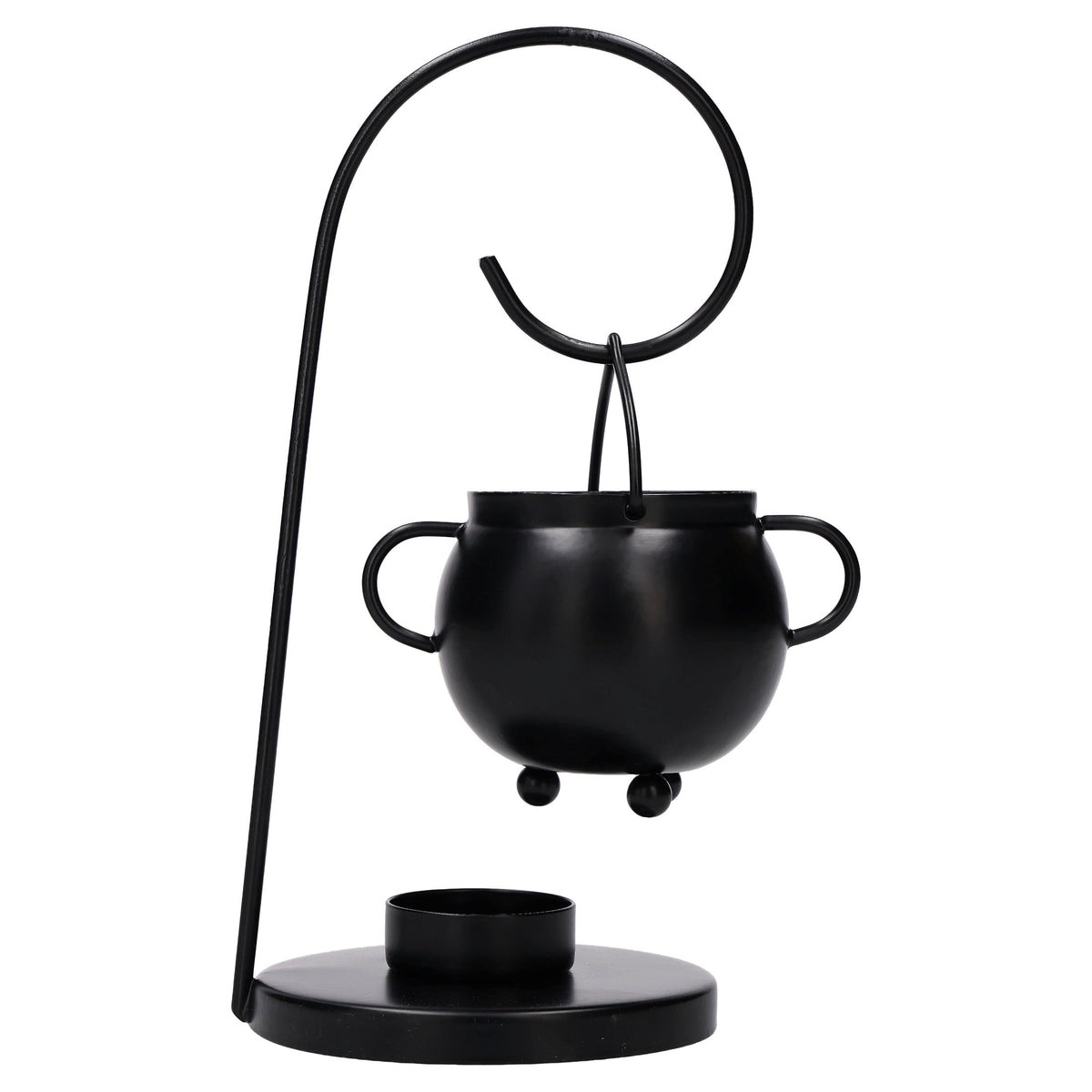 Metal Cauldron Tealight Warmer, Black, 9", Halloween by Way To Celebrate