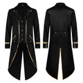 Men LYXSSBYX Mens Jackets Fall Fashion Halloween Men's Costume Men's Mid Length Retro Tuxedo Costume