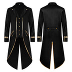 Men LYXSSBYX Mens Jackets Fall Fashion Halloween Men's Costume Men's Mid Length Retro Tuxedo Costume