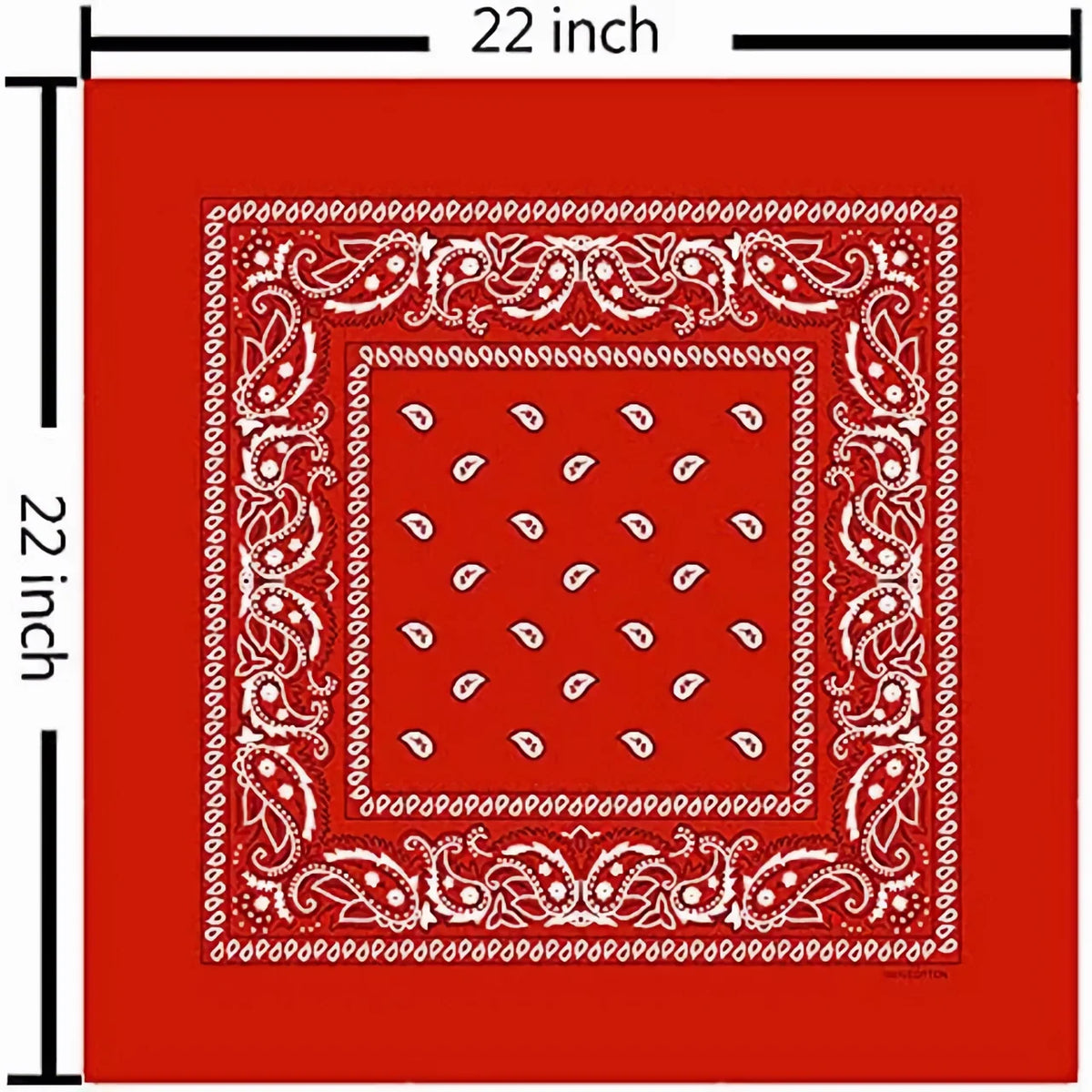 Fanni Youpin Assorted Colors Paisley Cowboy Bandanas 12 Pack 22 inch Thick Cotton Kerchiefs for Men Women Mixed color