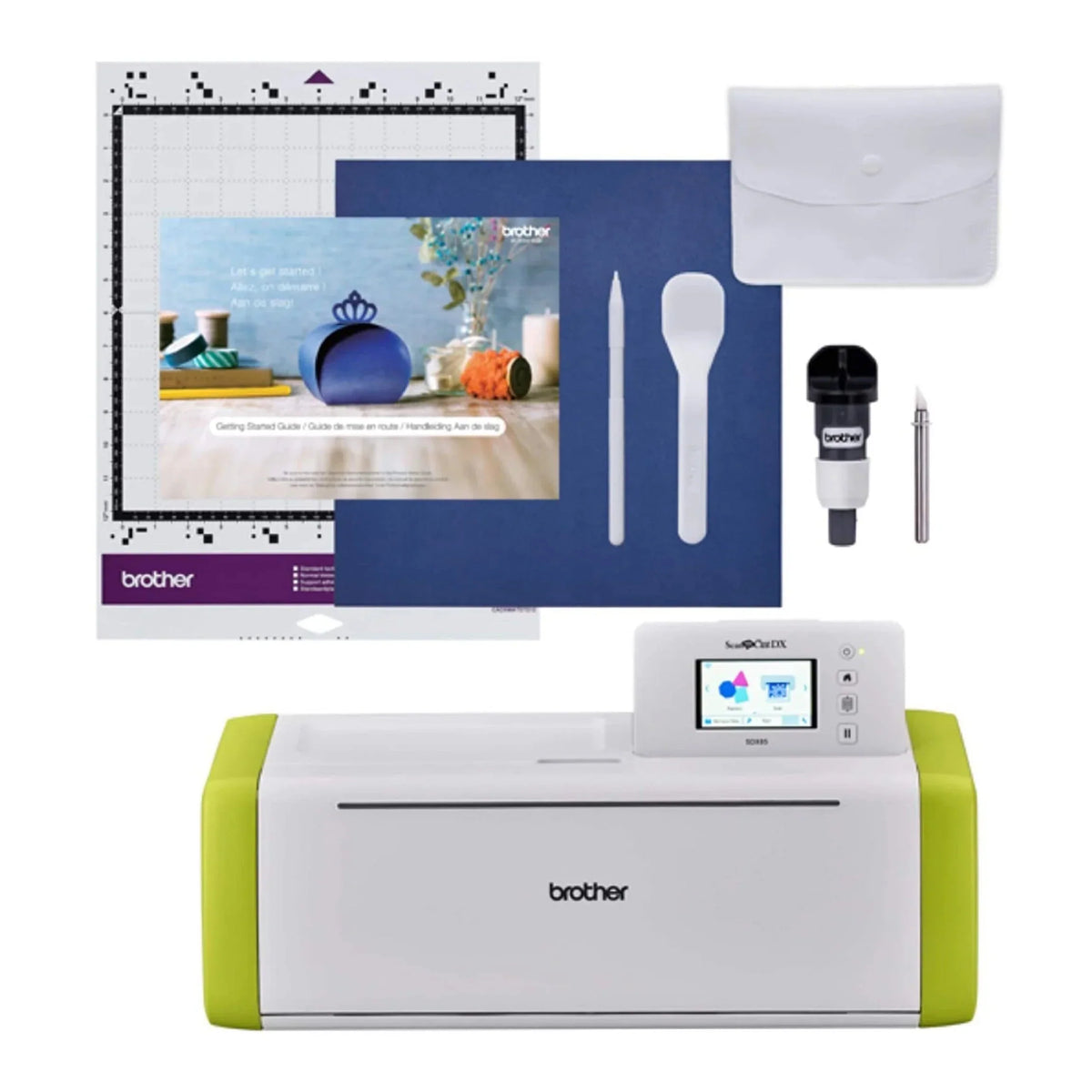 Brother ScanNCut DX Electronic Cutting Machine With Built-In Scanner, Lime Green - SDX85