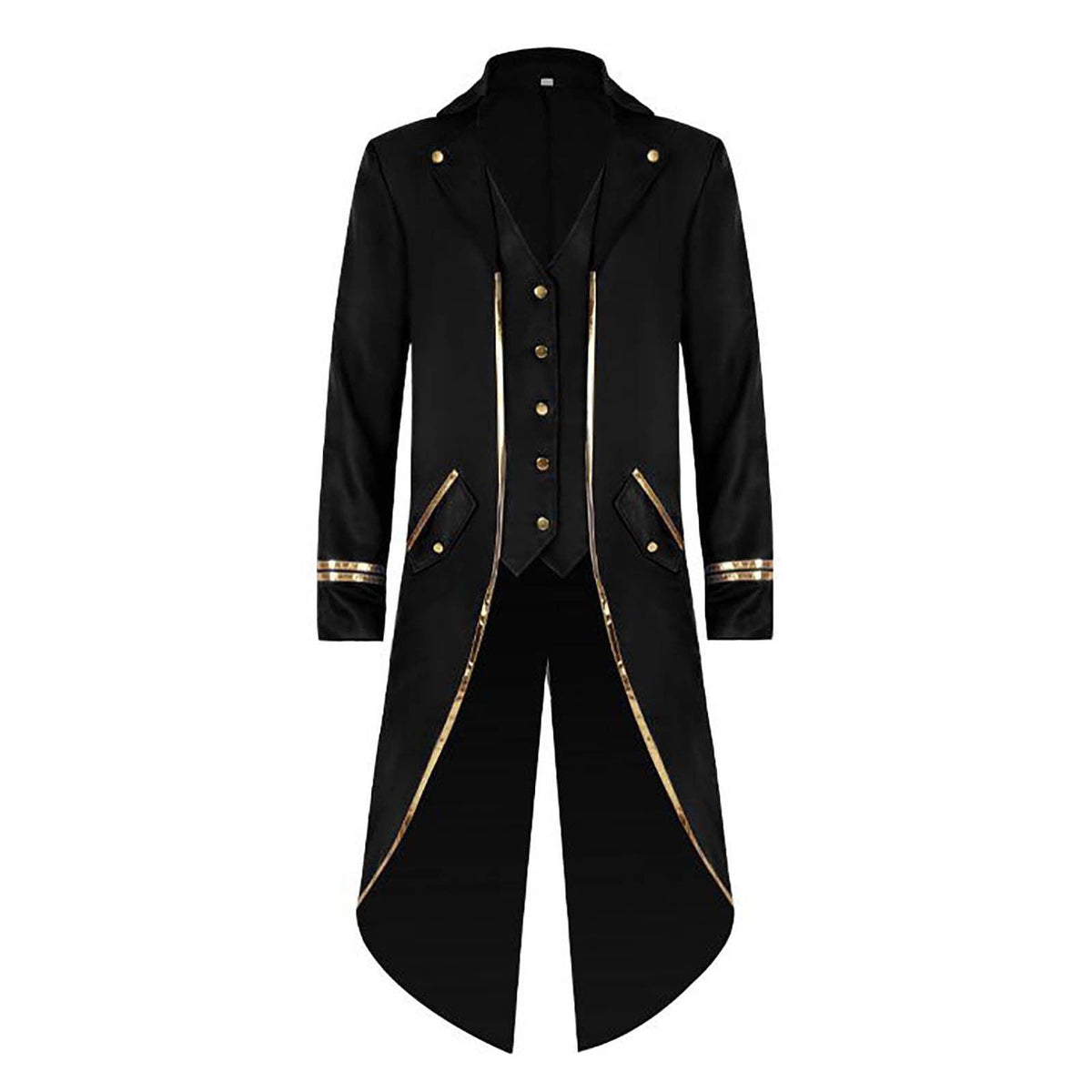 Men LYXSSBYX Mens Jackets Fall Fashion Halloween Men's Costume Men's Mid Length Retro Tuxedo Costume