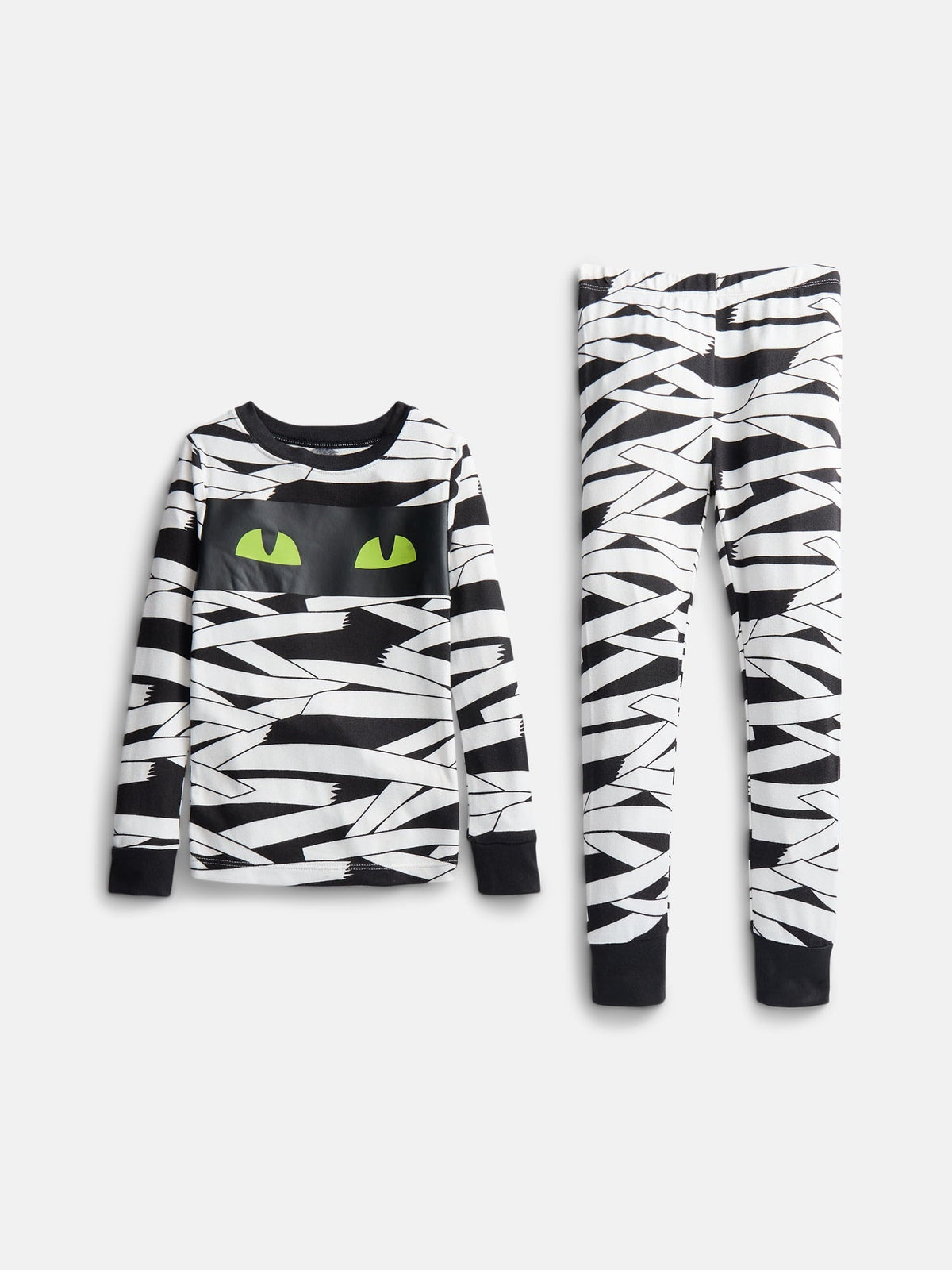 Halloween Boys' Glow In the Dark Top and Pants Pajama Set from Way to Celebrate, 2-Piece