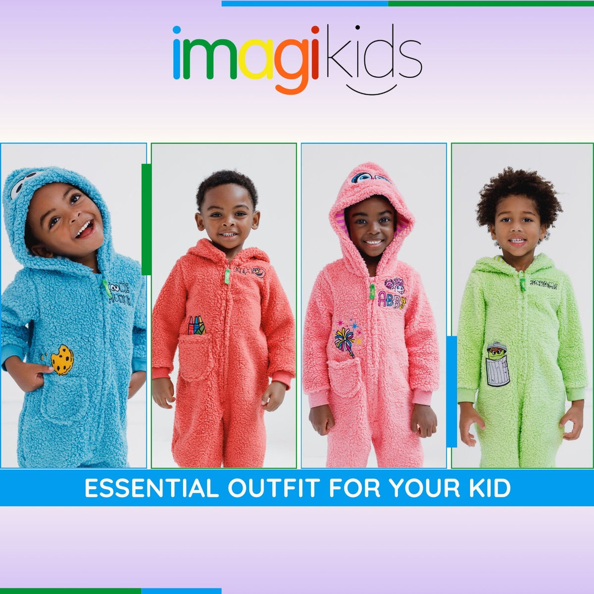 Sesame Street Oscar the Grouch Cozy Sherpa Zip Up Cosplay Costume Coverall Newborn to Toddler