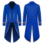 Men LYXSSBYX Mens Jackets Fall Fashion Halloween Men's Costume Men's Mid Length Retro Tuxedo Costume