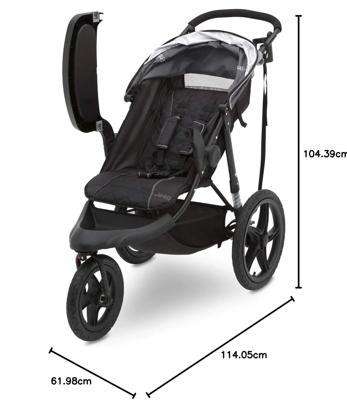 Delta Children Classic Jogging Stroller, 24.4in L x 44.9in W x 41.1in H