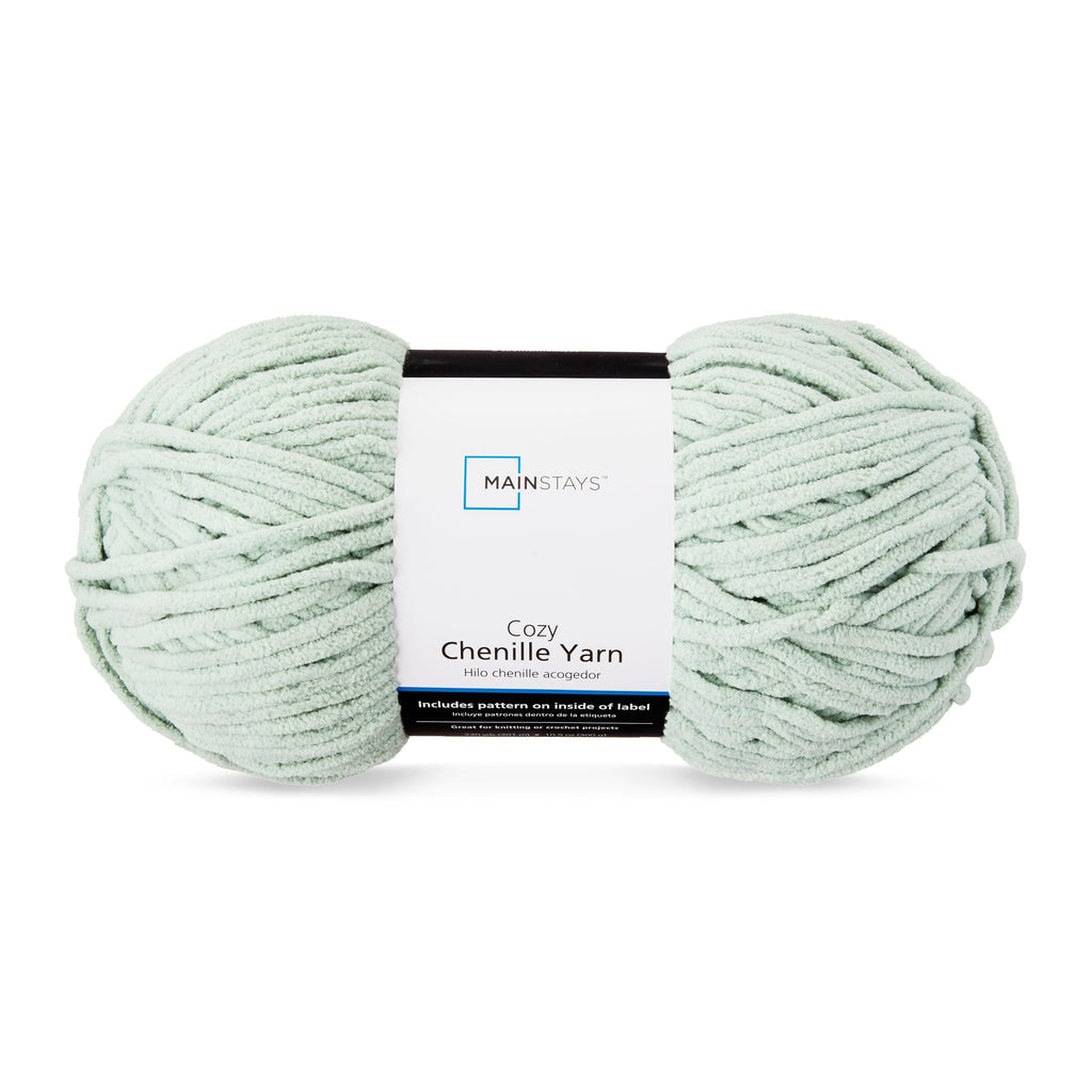 Mainstays Cozy Chenille Yarn, 220 yd, 100% Polyester, Bulky