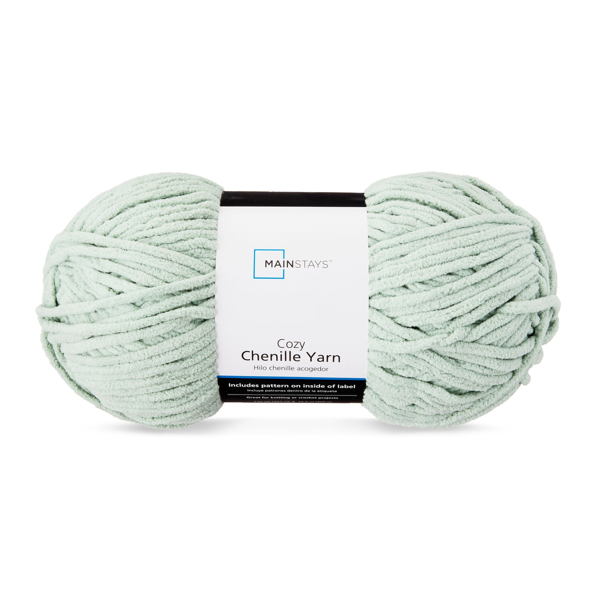 Mainstays Cozy Chenille Yarn, 220 yd, 100% Polyester, Bulky