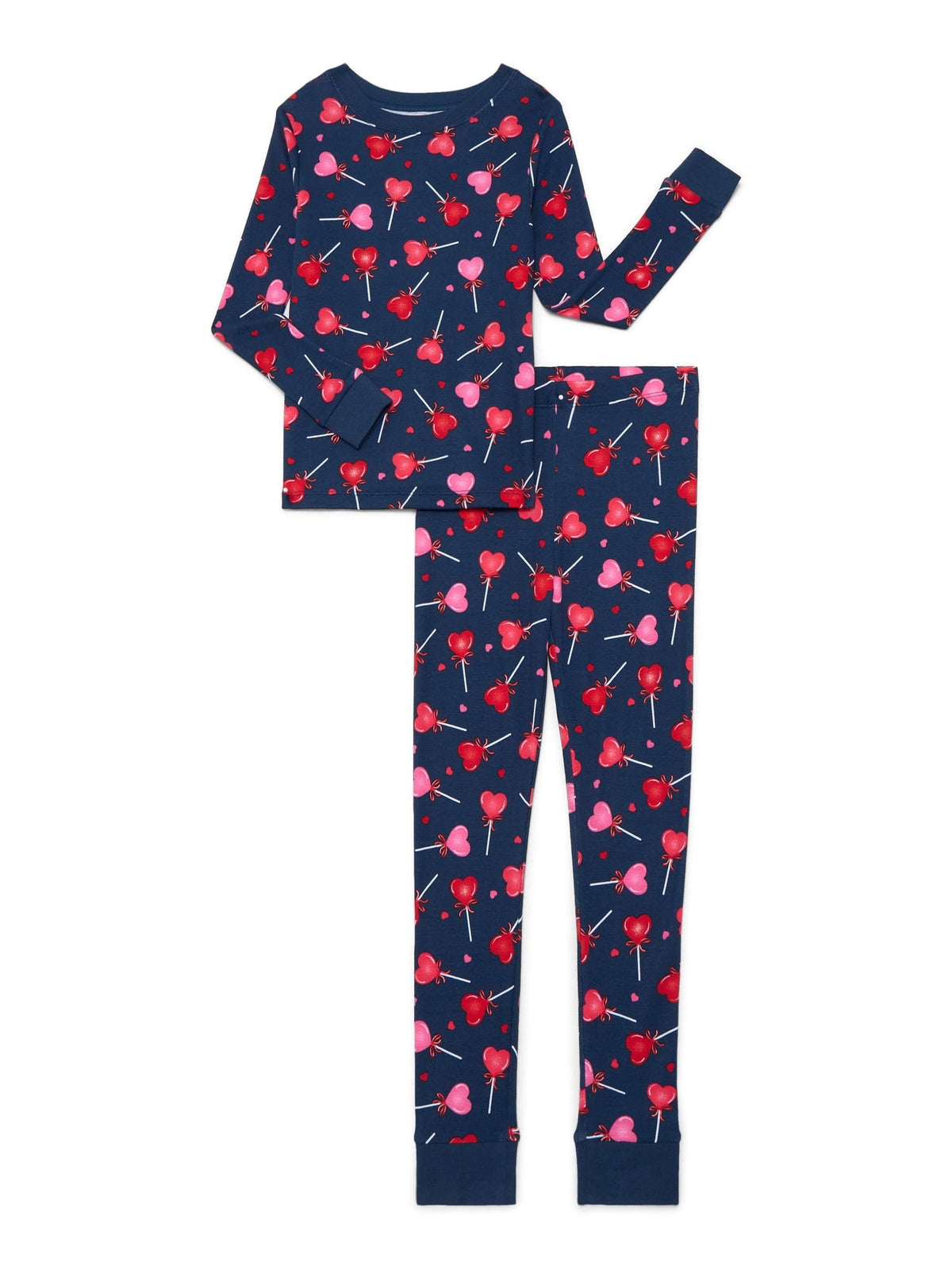 Halloween Girls' Tight Fit Long Sleeve Top and Pants Pajama Set from Way to Celebrate, 2-Piece, Sizes 4-10