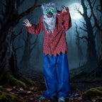 Joyfy Halloween Decorations Outdoor, Sound Activated with LED Eyes & Sound & Motion, Decor for Yard Farm Garden Indoor H