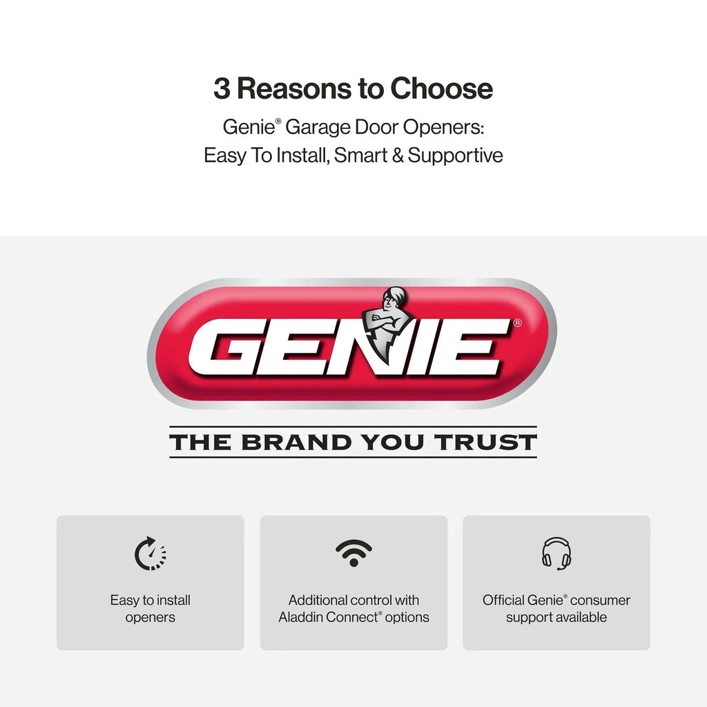 Genie Chain Drive Garage Door Opener, 3/4 HPc, Battery Backup - Chain Drive 750