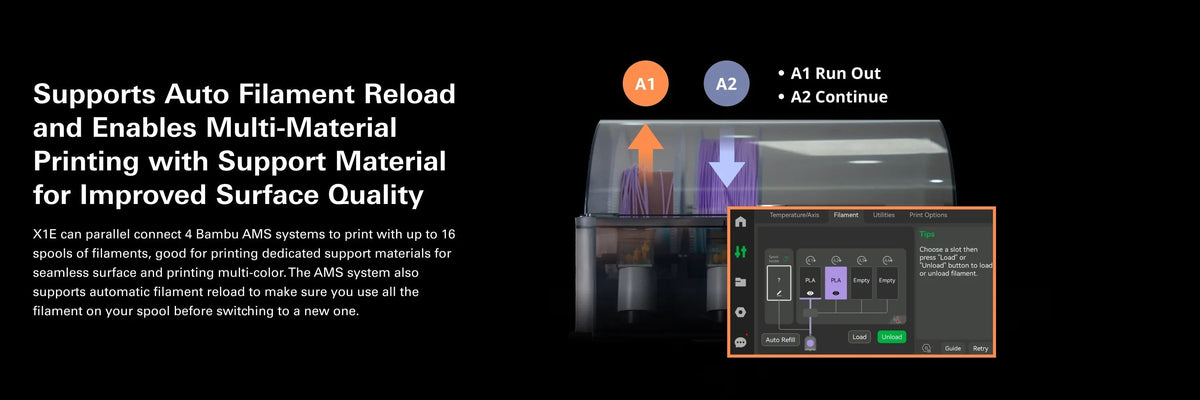 Bambu Lab Craft 3D Printer With AMS - X1E Combo