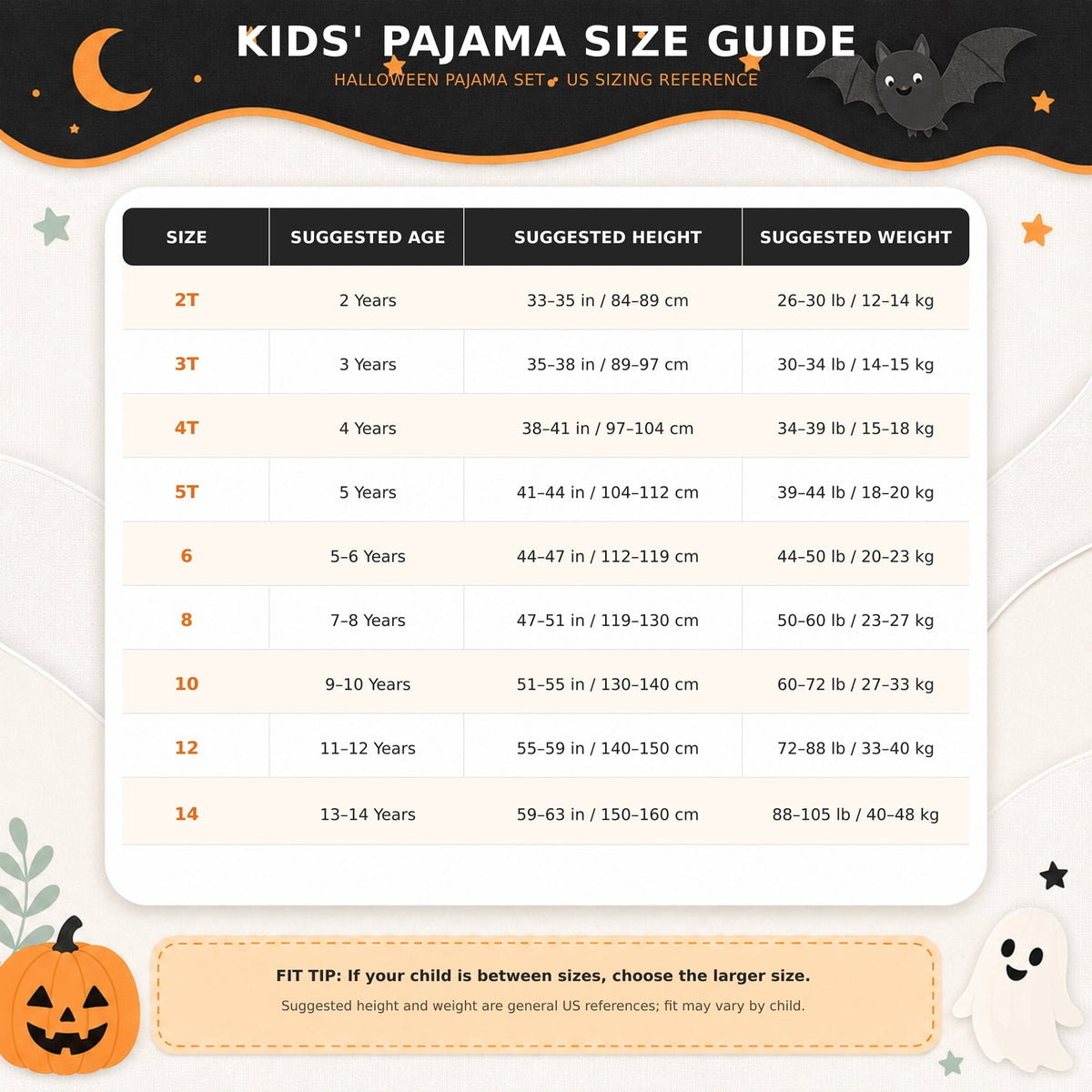 Rimyaw Kids Halloween Pajamas Set, Glow in the Dark Skeleton Sleepwear, 2-Piece cottom Long Sleeve PJs for Boys and Girl