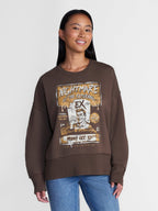 Women's Halloween Salem Book Club Graphic Fleece from Way to Celebrate, Sizes S-4X